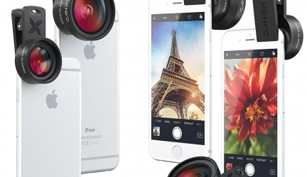 Xenvo iPhone Camera Lens Pro: Macro Lens & Wide Angle Lens Kit with LED Light, Clip-On Cell Phone Camera Lenses for iPhone, Android, Samsung Mobile Phones and Tablets