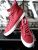 Authentic-Original GUESS Men’s Perio, Red Sneaker High-Top