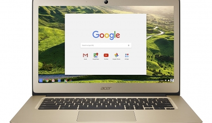 Acer Chromebook 14, Aluminum, 14-inch Full HD, Intel Celeron N3160, 4GB LPDDR3, 32GB, Chrome, Gold, CB3-431-C0AK