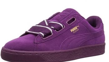 Purple Designer PUMA Women’s Suede Heart Satin Wn Sneaker