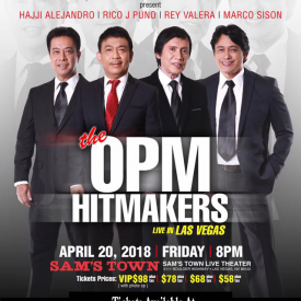 OPM Hitmakers Las Vegas Concert April 20, 2018 Sam’s Town