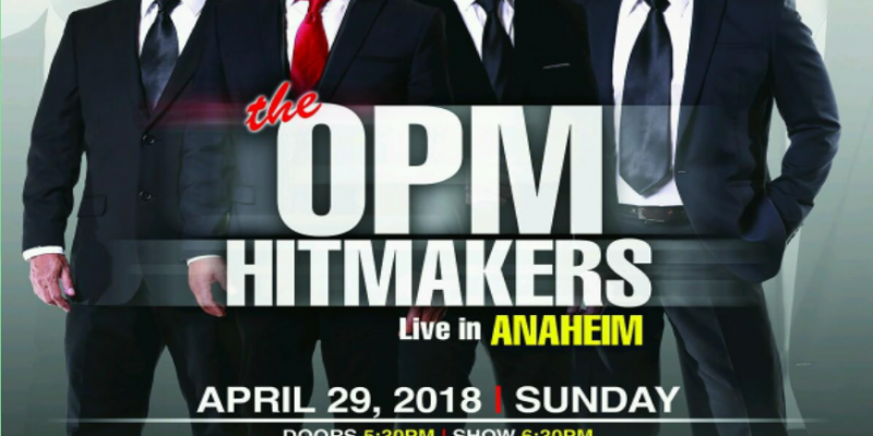The OPM Hitmakers at City National Grove Anaheim April 29, 2018 U.S. Tour